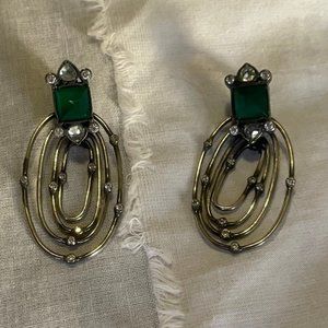 Onyx Infinity Earrings